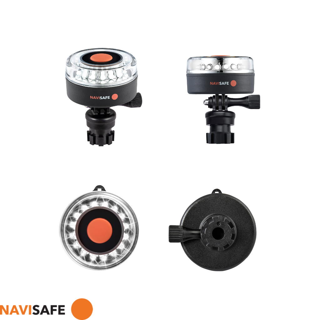 NAVISAFE Navilight 360° - 2NM Portable Navigation Lights with Navimount Base