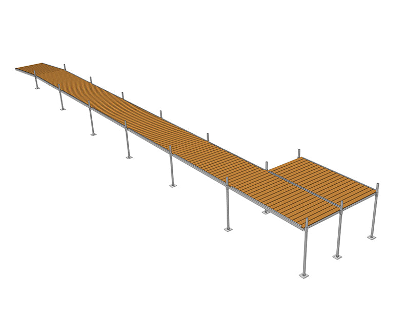 True North 70' Aluminum Dock with Single Patio