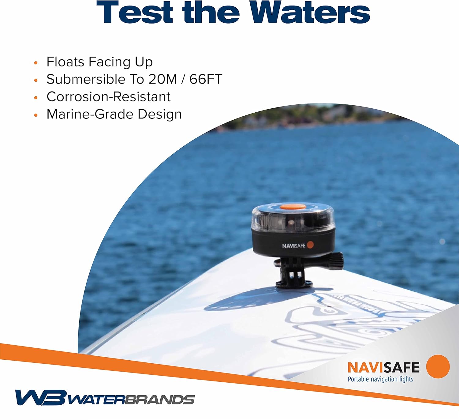 NAVISAFE Navilight 360° - 2NM Portable Navigation Lights with Navimount Base