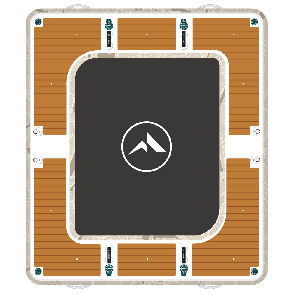Further Customs 878 Avalon Pad Water Hammock Floating Swim Platform Lounge Relax in Sun and Chill