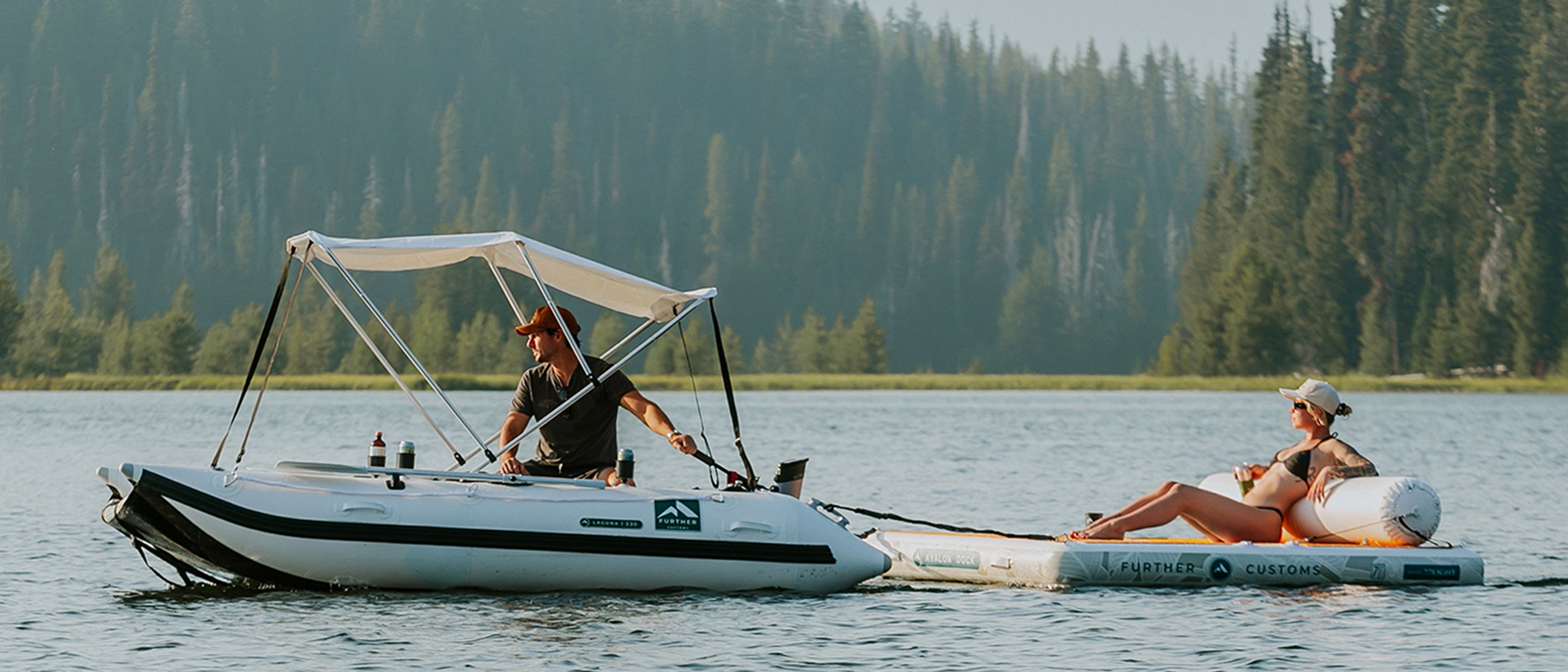 Best Inflatable Boat Catamaran Dinghy for Lake Cottage Toys Resort Laguna Further Customs