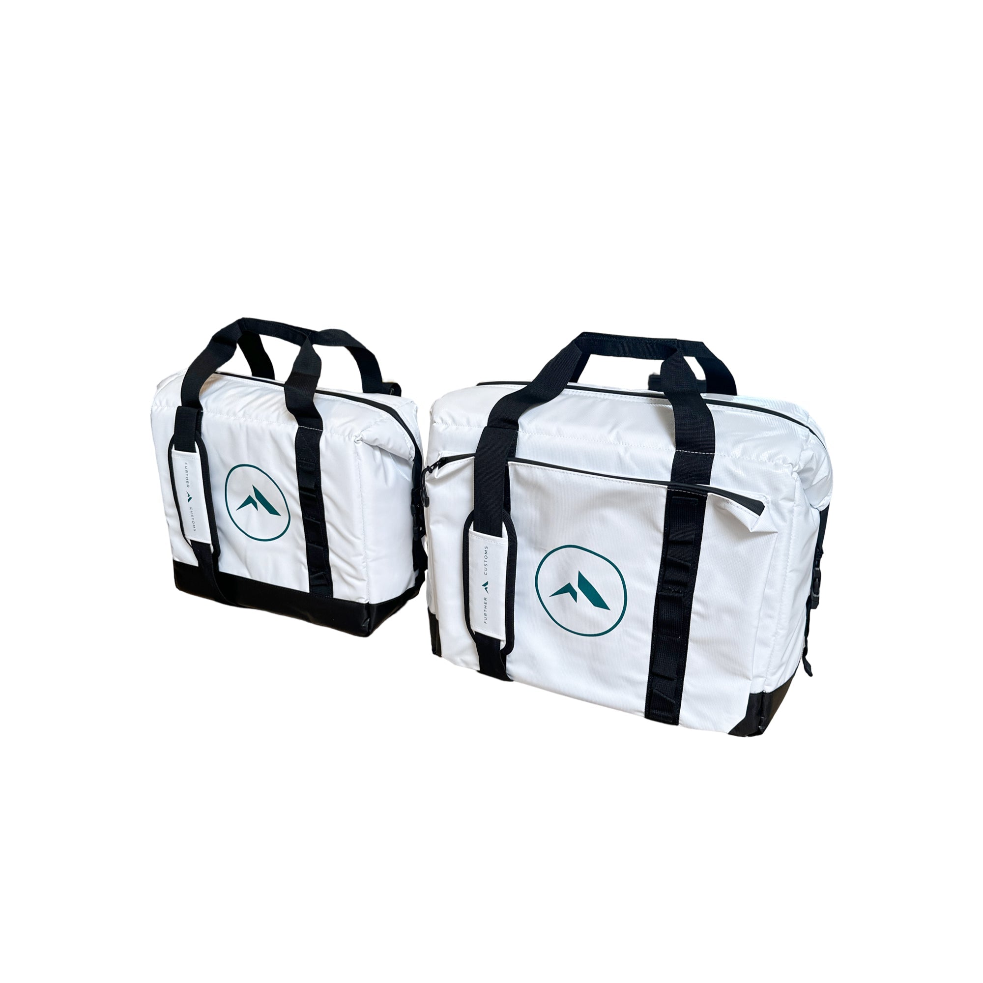 Further Customs Soft Cooler Size Comparison Angled