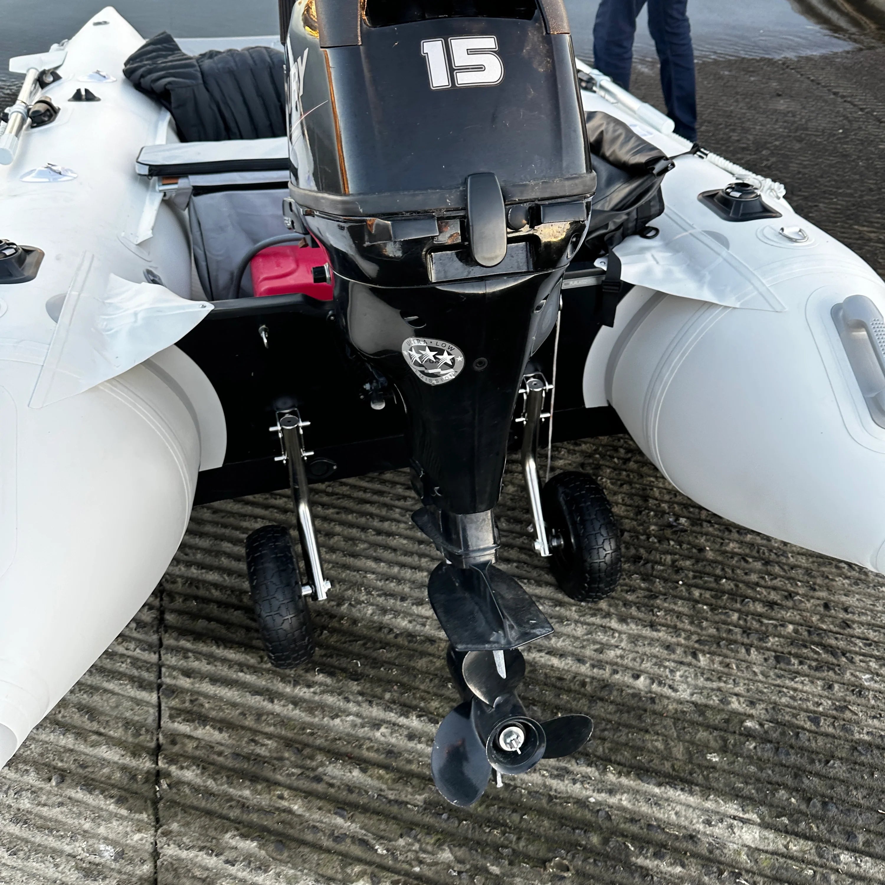 Transom Wheels with Stainless Steel Hardware - Removable