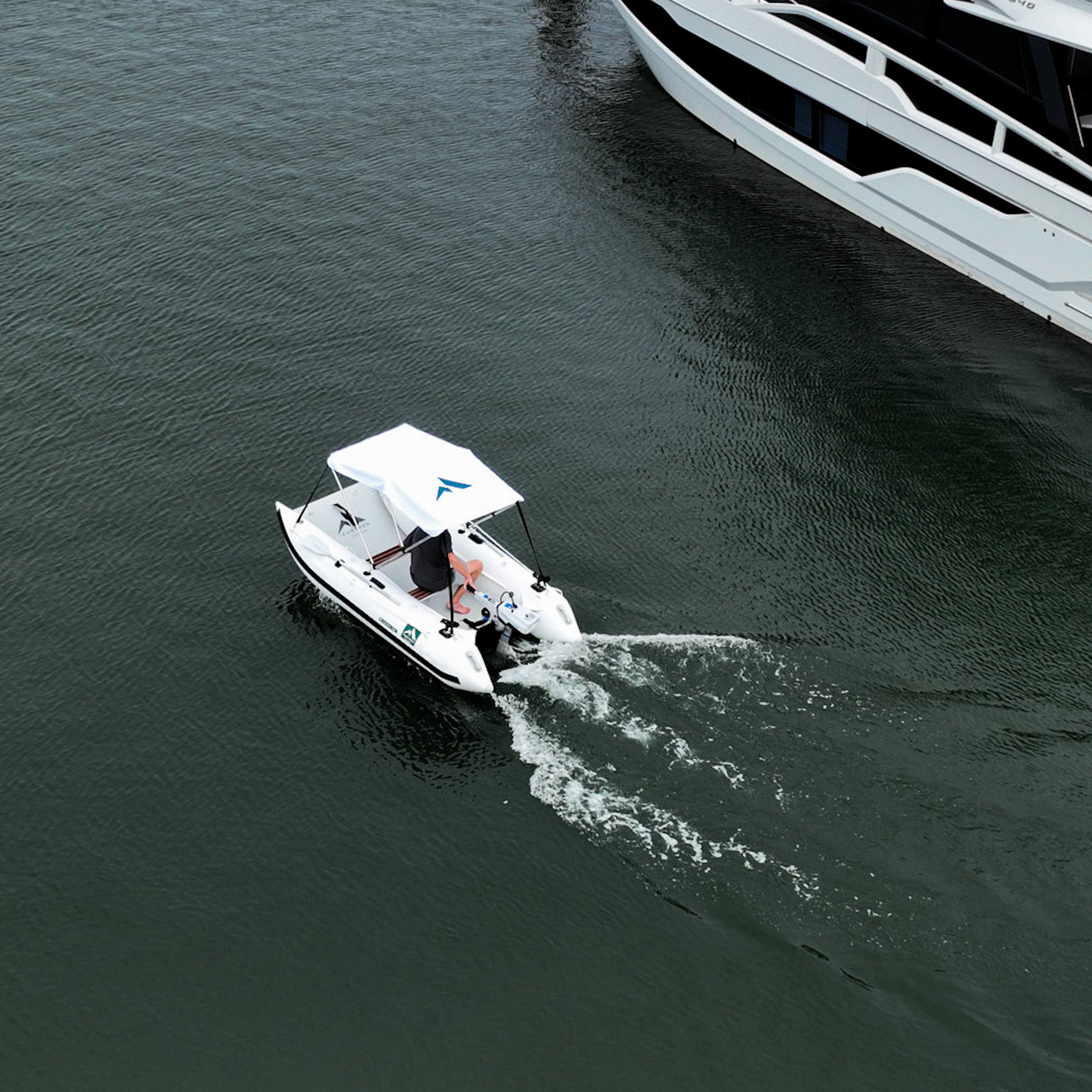 Laguna Catmaran Kit Inflatable Yacht Tender Dinghy Best Electric Outboard Package ePropulsion Spirit Engine