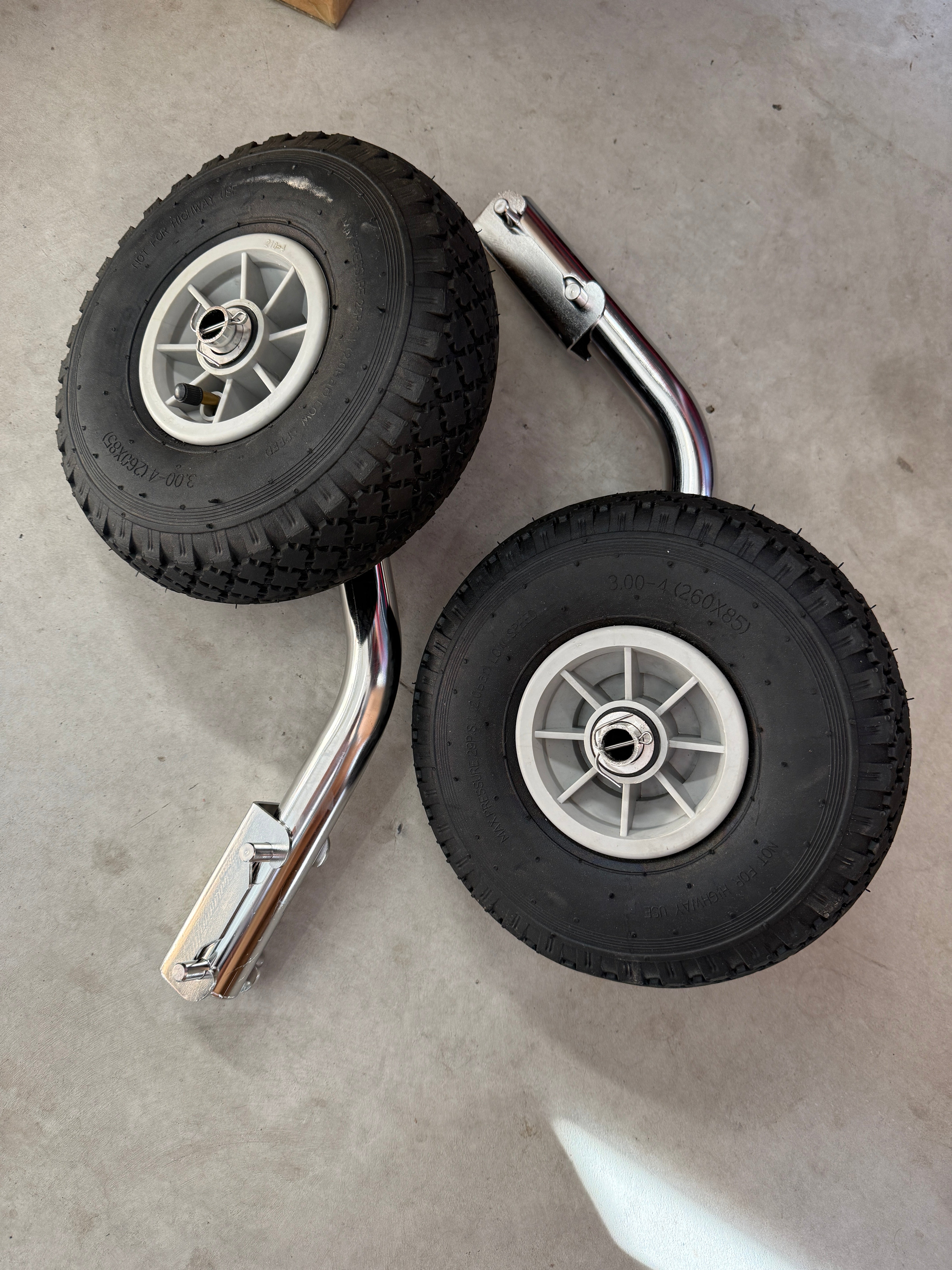 Transom Tires with Stainless Steel Hardware - Removable