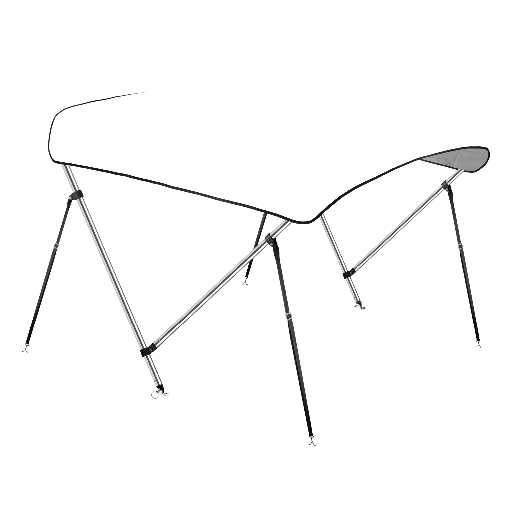 Catamaran Bimini Top Kit with Zippered Boot Cover - Double Bow