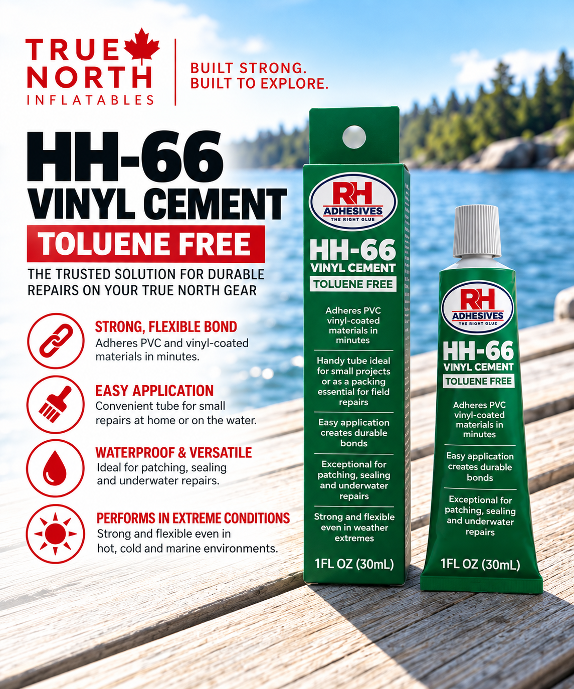 HH-66 Toluene Free Vinyl Cement 1 oz - PVC Glue