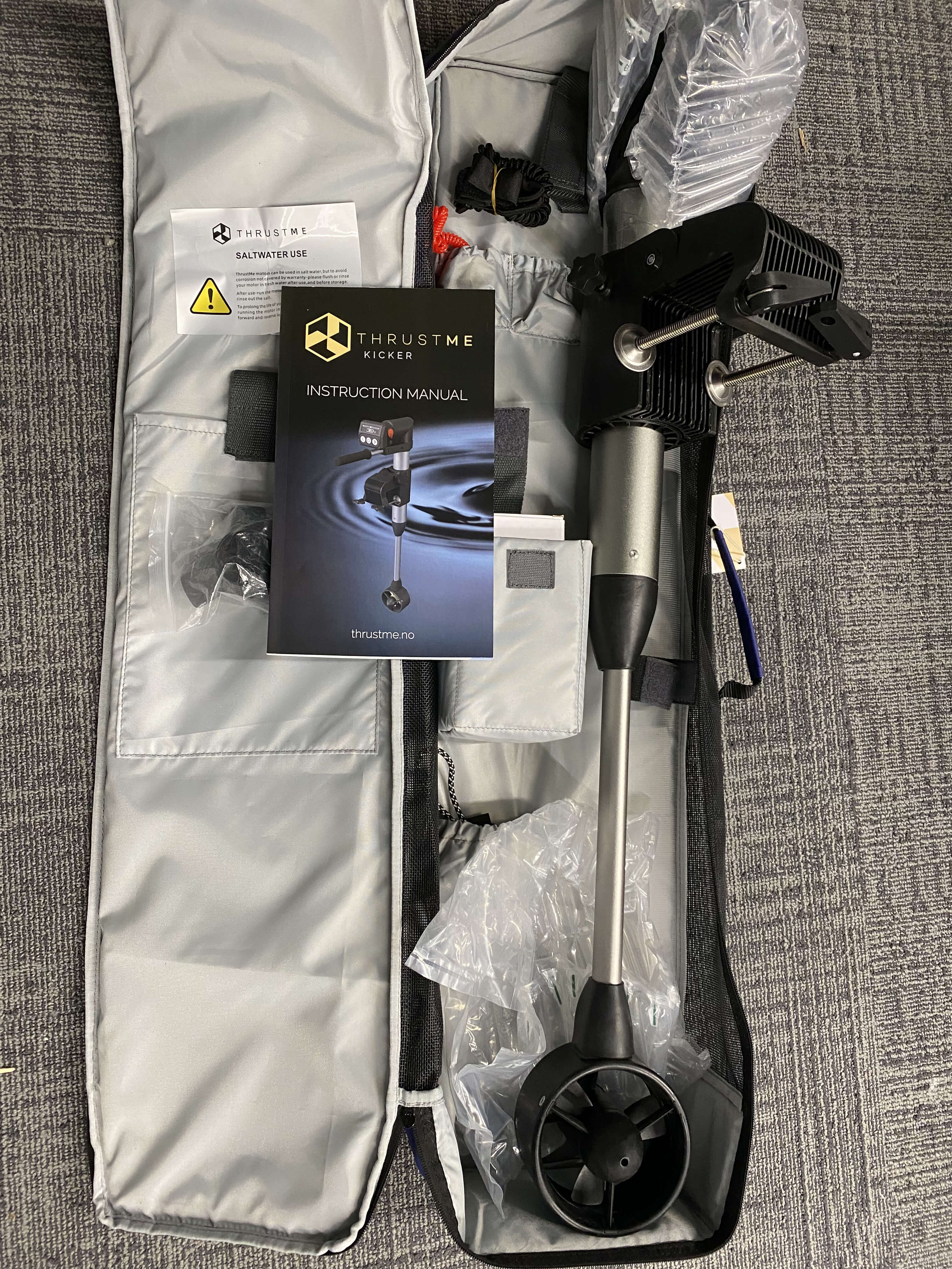 THRUSTME Electric Outboard Motor Kicker - 2hp Equivalent