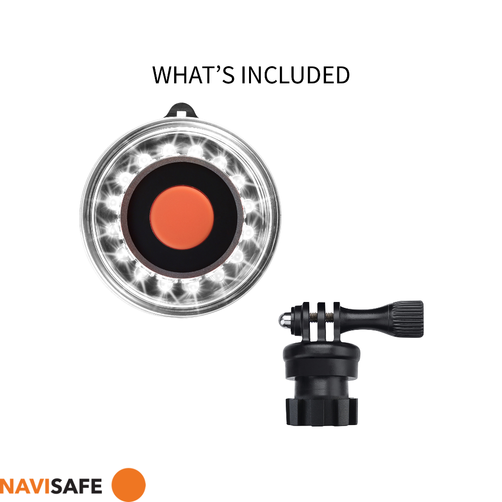 NAVISAFE Navilight 360° - 2NM Portable Navigation Lights with Navimount Base