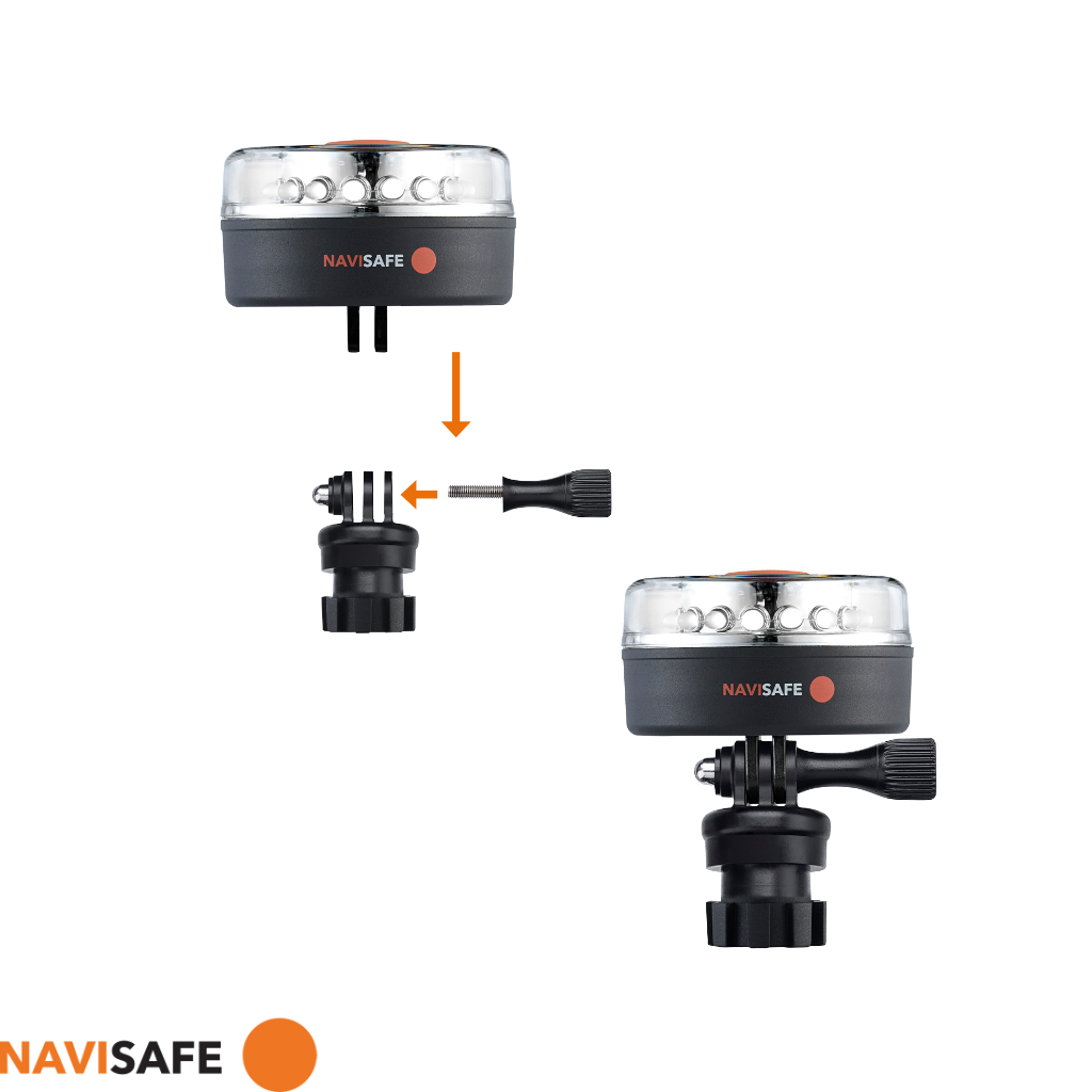 NAVISAFE Navilight 360° - 2NM Portable Navigation Lights with Navimount Base