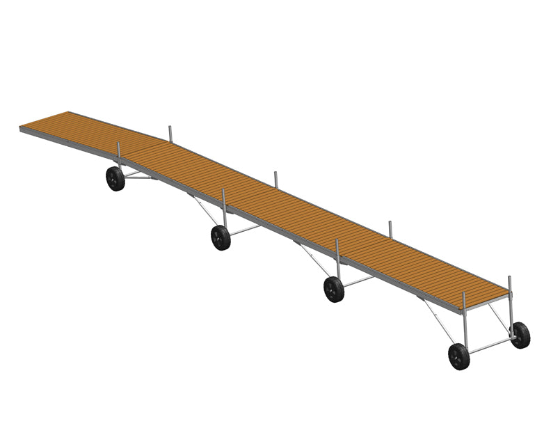 True North 60' Aluminum Rolling Dock