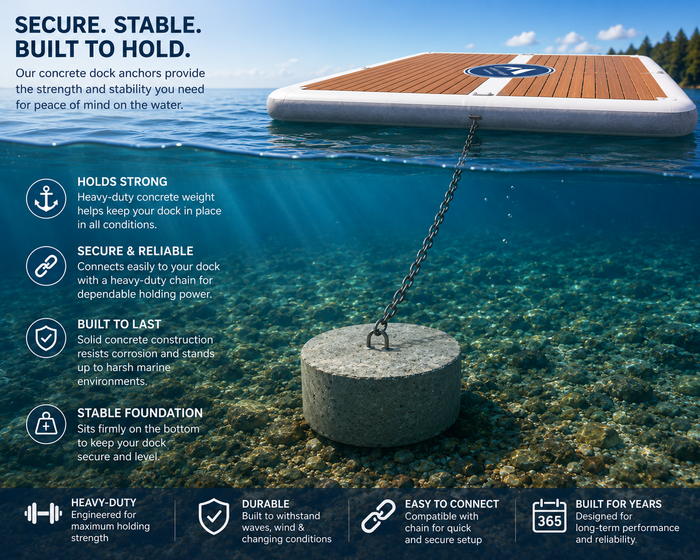 Concrete Mooring - 75lbs
