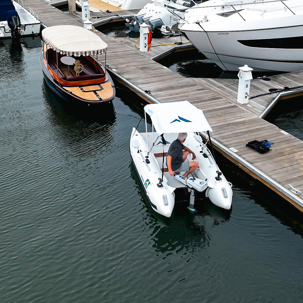 FC Further Customs Laguna ePropulsion Spirit Electric Outboard Engine Newport Beach 