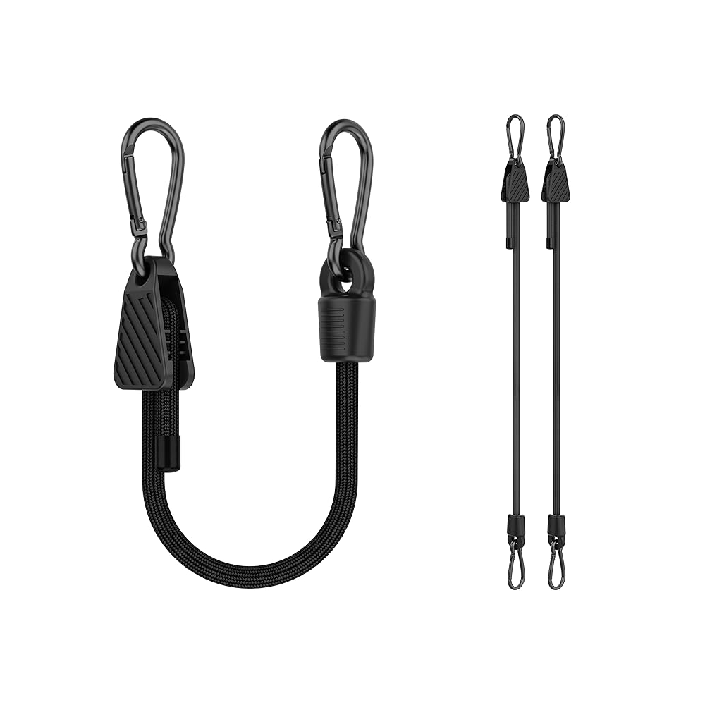 Adjustable Bungee Connectors with Carabiner Closure