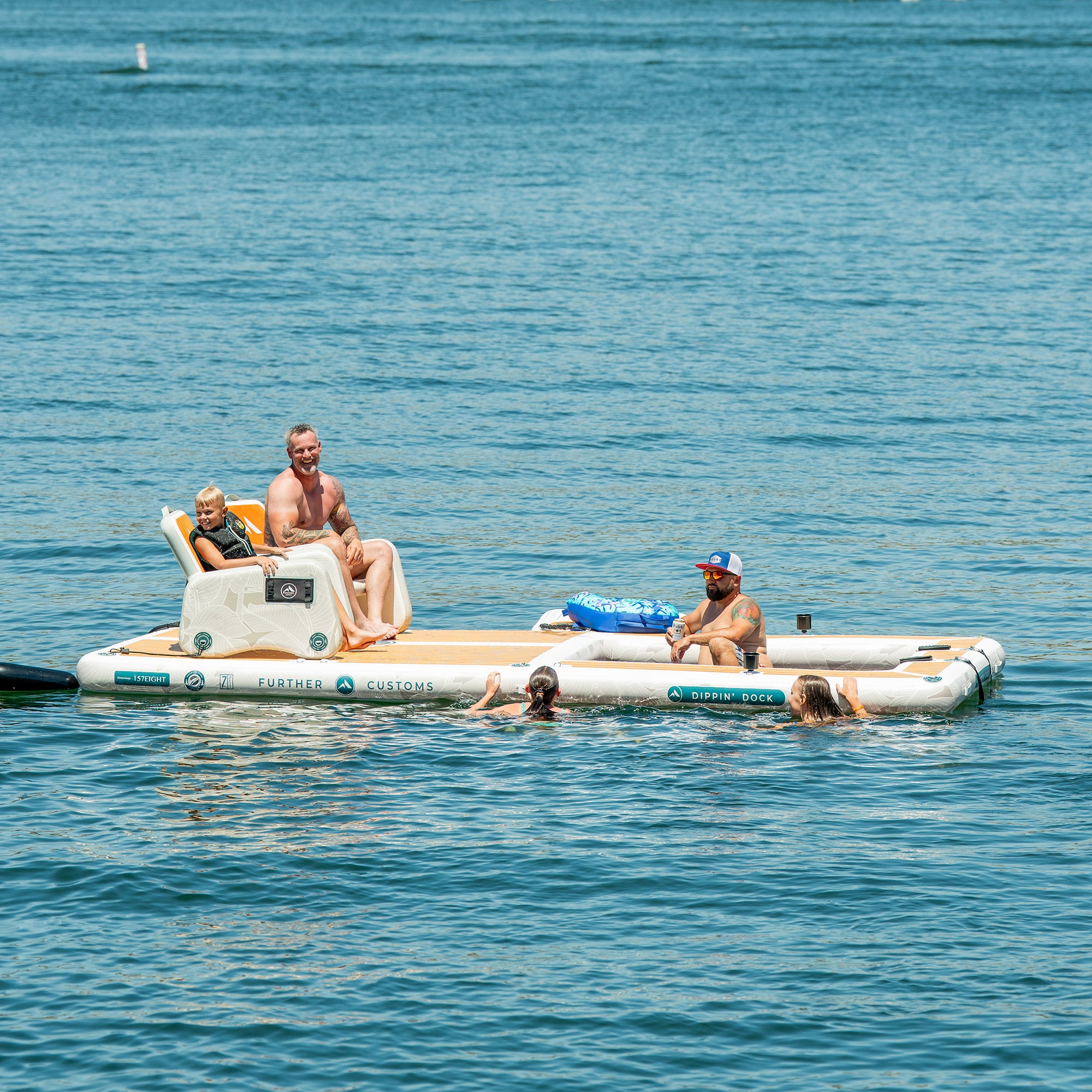 Inflatable Dippin' Dock and Swim Platform