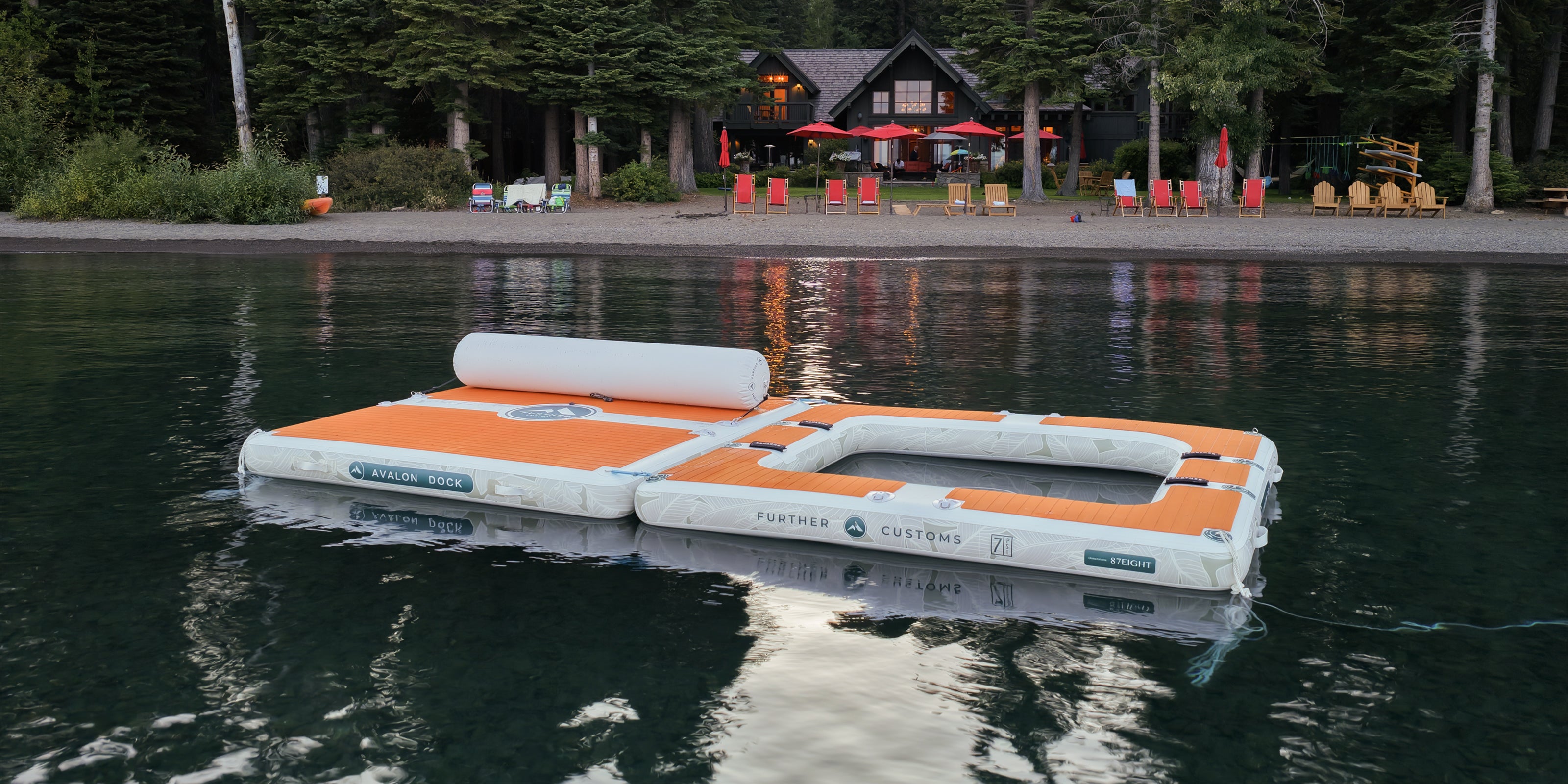 Inflatable Mesh Water Hammock Aqua Dock Aquanet Canadian Board Co.