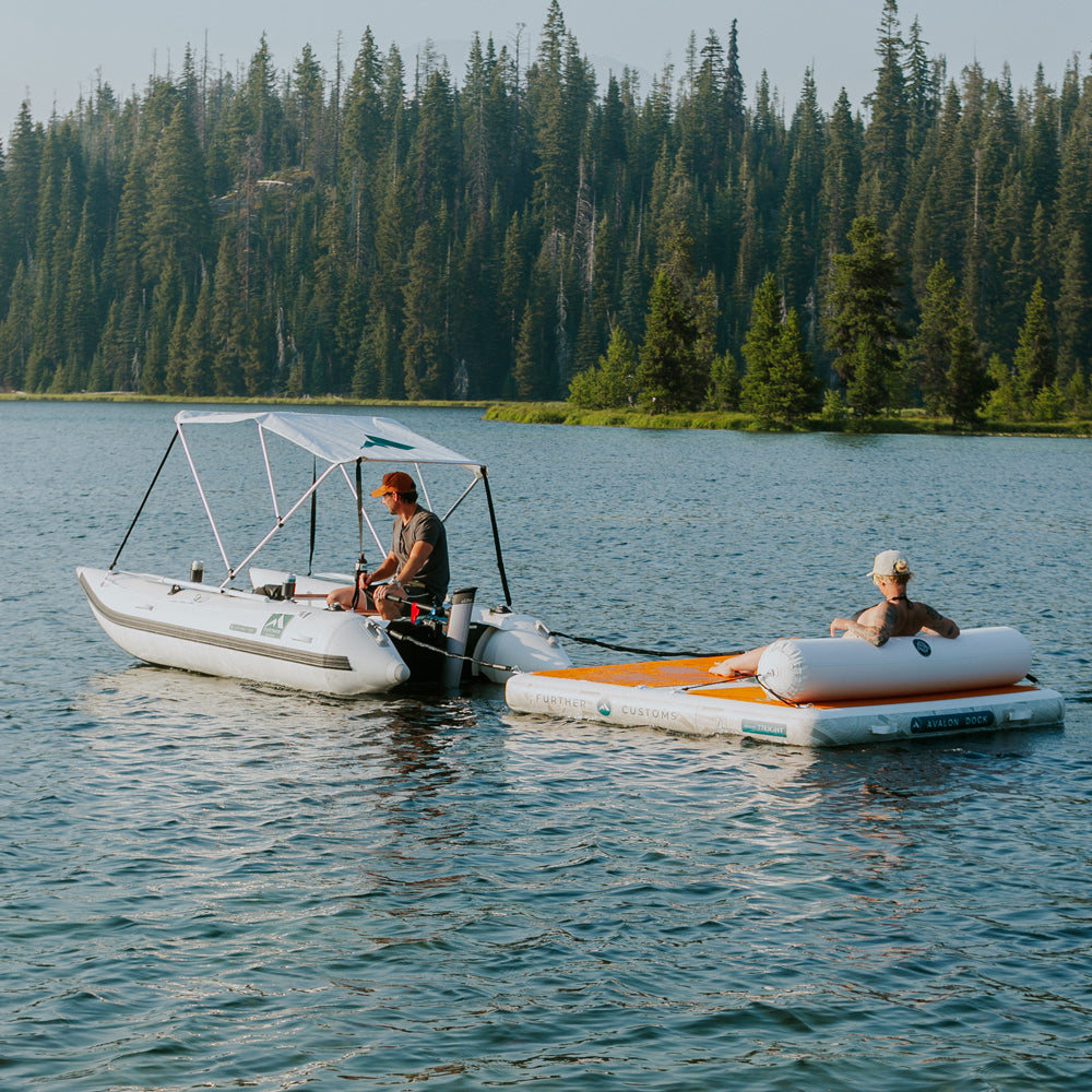Laguna 330 Inflatable Catamaran Dinghy  Packaged with eLite ePropulsion electric outboard engine 500w 1hp Best Electric Outboard for Inflatable Lake Boats