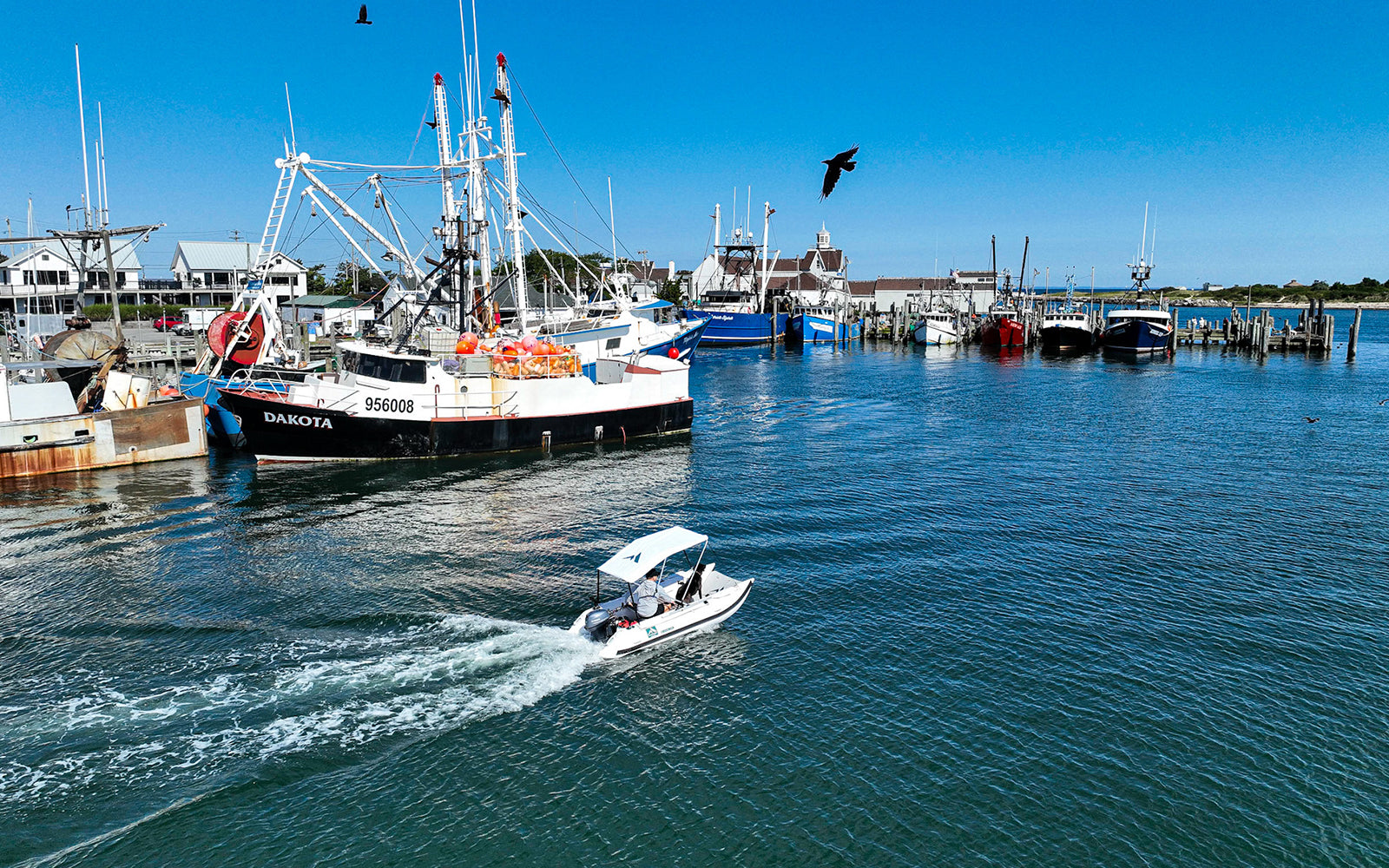Further Customs Laguna 330 Inflatable Catamaran Kit with Yamaha Outboard Engine in Montauk, NY Best Dinghy for Pets