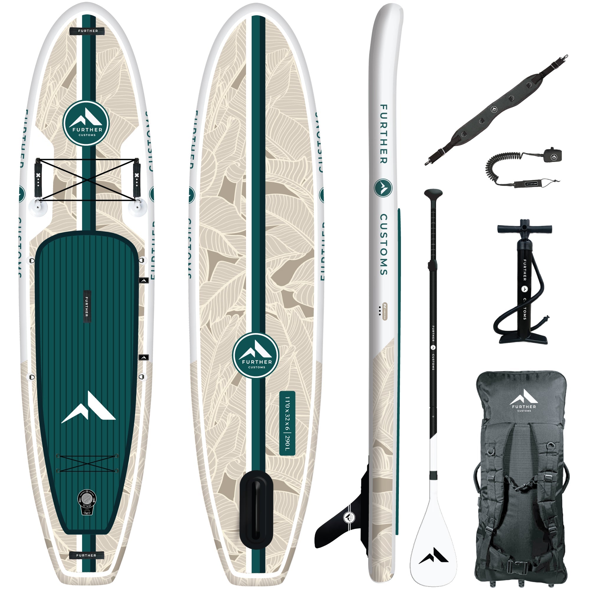 Further FC 110 Avalon Emerald Inflatable Paddleboard SUP
