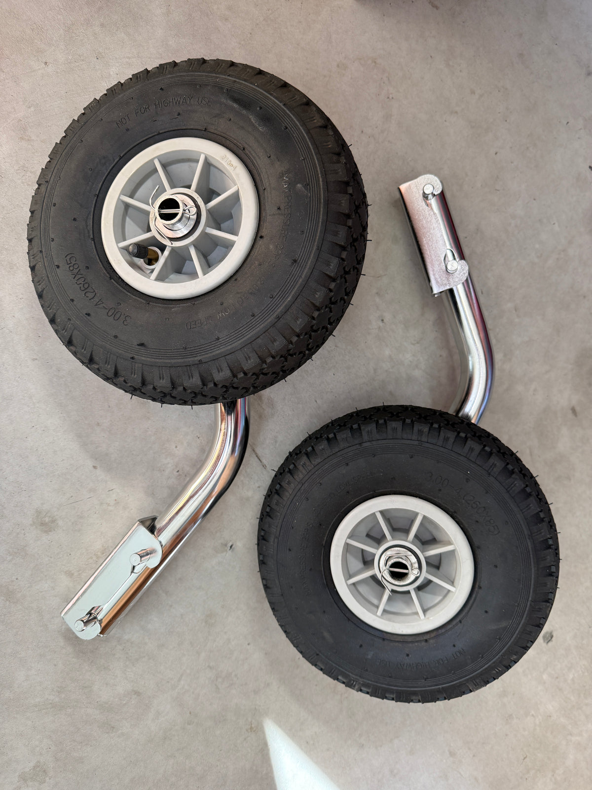 Transom Tires with Stainless Steel Hardware - Removable