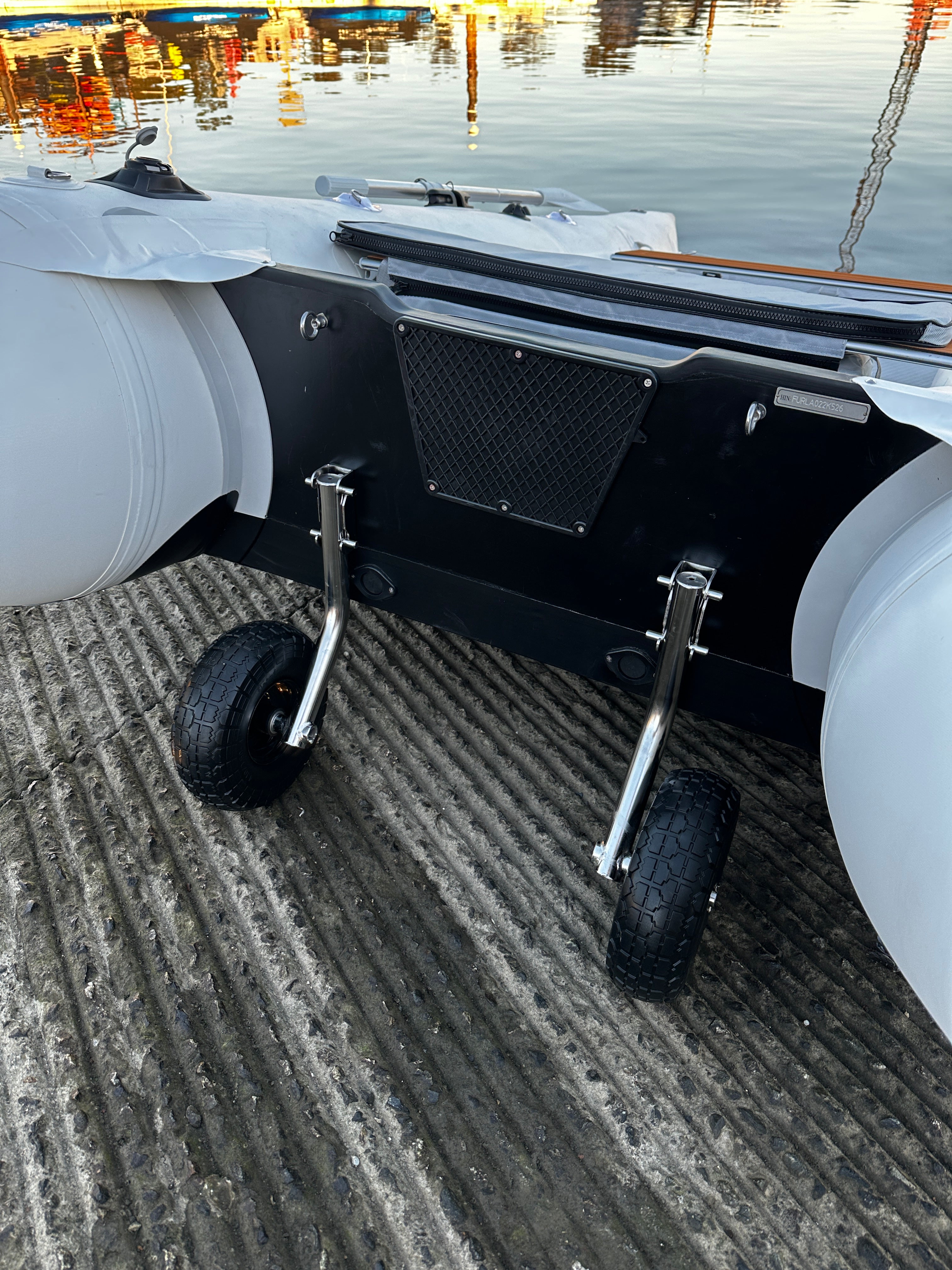 Transom Wheels with Stainless Steel Hardware - Removable