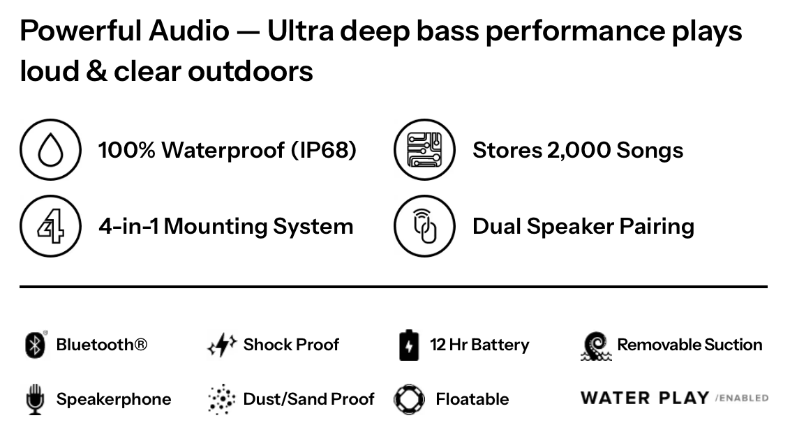 SPEAQUA - The Barnacle Pro 2.0 GOLF